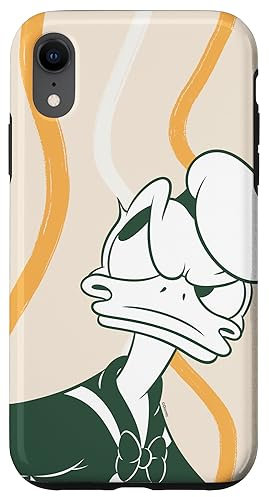 iPhone XR Disney Donald Duck Retro Vintage Glare & Lines Pattern Case