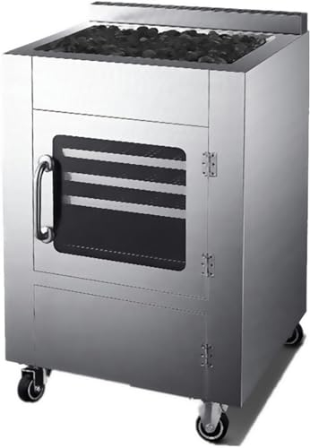 Four à patates Douces d'une capacité de 100 l, Four à patates Douces en Acier Inoxydable, Four à Pizza au Charbon de Bois, Plaque de Cuisson de Taille 36 x 48 m, Peut Cuire des Aliments rôtis