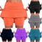 AMDOLE Jupe Short Femme avec Poches Sport Décontracté Jupe Couleur Unie Jupe Taille Moyenne Pantalons- La Randonnée, La Course, Le Cyclism Solide Taille Pas Cher ﻿ (01A-Orange, L) Pre