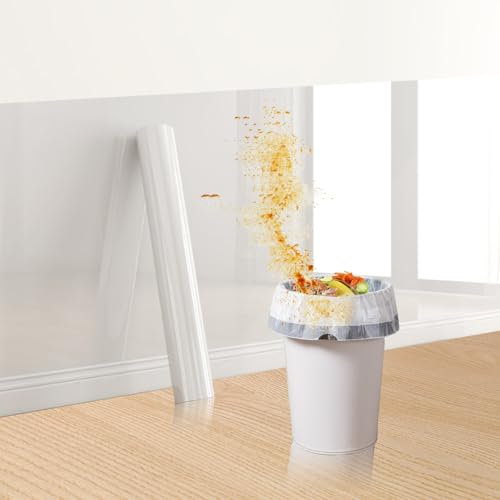 Transparent Wandschutzfolie Selbstklebend，Elektrostatische Elefantenhaut Wandschutz Spritzschutz Wandfolie Protector für Küche，Mülleimer,Möbel,Büro, Schule, Kindergarten,Katzen, Hunde Klarsichtfolie