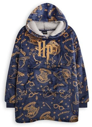 Harry Potter Vuddie übergroße Decke Hoodie Kids Navy oder weißes Fleece Einheitsgröße