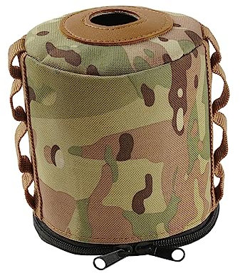 OSOLADY Gas Tank Protector Cover Portable Oxford Cloth Camping Bag Insulation Case Large Flat Canister Storage for Outdoor Travel Hiking