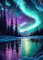 FLAJZ Diamond Painting, Aurora 5D Diamant Painting Bilder, DIY Diamond Painting Erwachsene und Kinder, Mosaikherstellung Bastelset für Haus Wand Dekoration Weihnachtsgeschen 30×40cm
