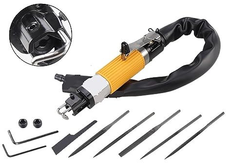 Druckluft Karosseriesäge, Pneumatische Feilen-Luftsägen-Schleifmaschine, 10-mm-Hub-Reziprok-Feilen-Luftsägen-Einzel-/Doppelnutzungs-Trimmen(Double Use)
