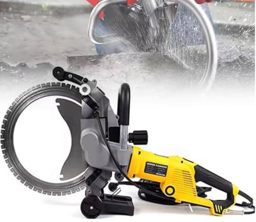 Concrete Ring Saw Wall Groove Chaser Cutting Machine with Linkage Water Pump, 5000W Round Electric Saw Wall Stone Cutting Power Tools
