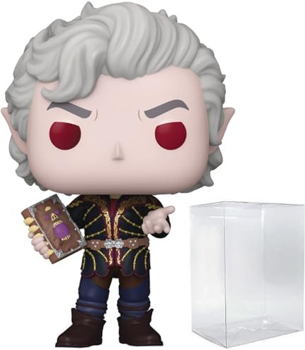 POP Games: Baldur's Gate – Astarion with Necromancy of Thay Limited Edition Chase Funko Vinyl-Figur (zusammen mit kompatibler Box-Schutzhülle), mehrfarbig, 9,5 cm