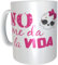 Los Eventos de la Tata - Taza No me da la Vida - Taza con mensajes originales (Asa Blanca)