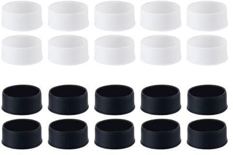 Hobbspring 40 Stück Tennisschläger Griffring 2 Farben Gummi Silikon Schläger Griffring Pickleball Paddel Griffbänder Mit Silikonring Für Racquetball Badminton Baseballschläger