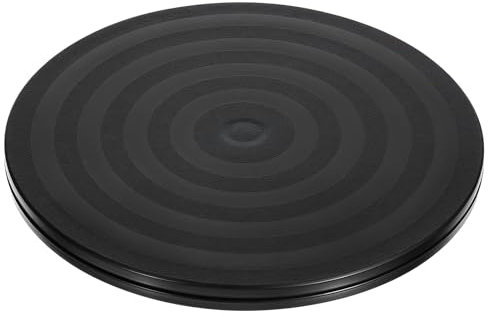 Plateau tournant Lazy Susan de 20 cm, support pivotant antidérapant robuste avec roulements à billes en acier pour TV, moniteurs, ordinateurs portables, plantes, travaux manuels, et plus (rotation à