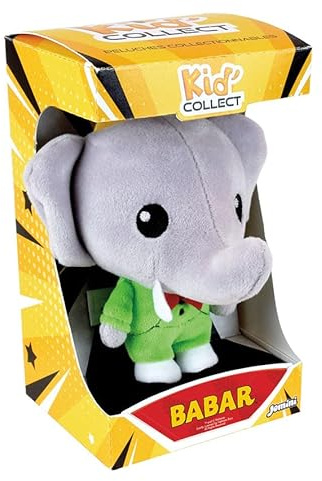 JEMINI Plüschtier Babar, 13 cm, Kollektion Kid'Collect, weicher und majestätischer König Babar, französische Marke, lebendige Farben, Plüschtier zum Sammeln | Kinderbegleiter | Geschenkidee für Kinder
