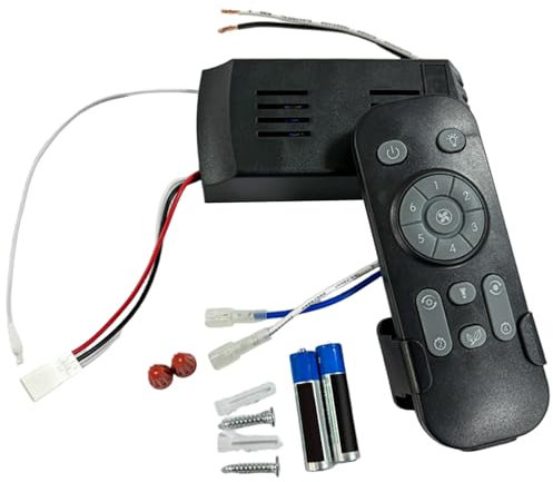 Ceiling Fan Remote Replacement, Ceiling Fan Remote Control Kit, 6-Speed & Timing DC Replacement for Home