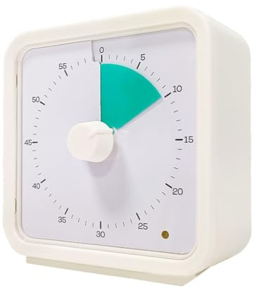 Osmond 60-Minute Visual Timer for Kids, Study Classroom Timer, Pomodoro Timer with Silent Operation Green