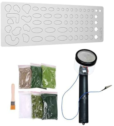 VIOPDER Static Grass Flocking Applicator Electrostatic Grass Planter Electrostatic Flocking Machine Sand Table DIY Tool