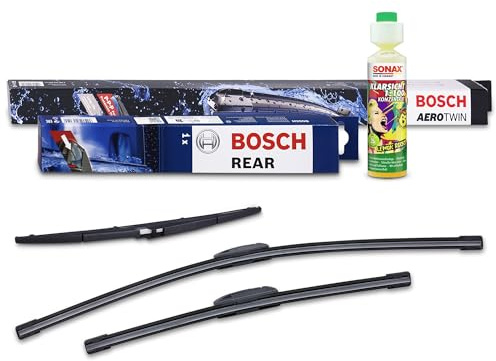 BOSCH Wischer vorne +hinten +Scheibenreiniger 31185458 vorne | Kompatibel mit: HYUNDAI i40 I, i40 I CW, NEXO, TUCSON, TUCSON Kasten/SUV, KIA CARENS III Großraumlimousine, MAZDA CX-7, CX-9