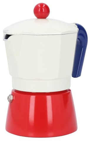 Keenso Kaffeemaschine für den Herd, Personalisieren Sie Ihre Kaffeemaschine für 3 Tassen, 150 Ml, Aluminium-Kaffeekanne für Kleine Zusammenkünfte