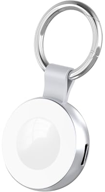 Portable Charger with Keyring for Apple Watch (Silver)