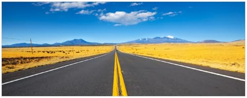 Wallario Küchenrückwand selbstklebend 115 x 50 cm, Motiv: Route 89 in Arizona - Am Ende der Horizont | Spritzschutz abwischbar & pflegeleicht