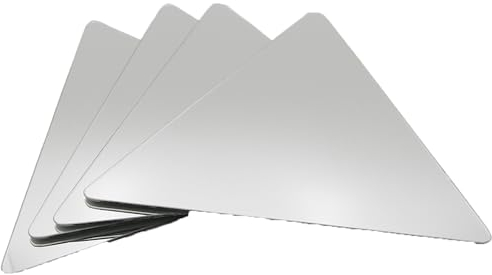 TENDANCE Lot de 4 Petits miroirs muraux décoratifs Auto-adhésifs