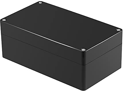 PINFOX Wasserdichte Kunststoff Projektbox ABS IP65 Elektronische Anschlussdose Gehäuse 15,7 x 9,0 x 5,8 cm 158 x 90 x 60 mm (Schwarz)