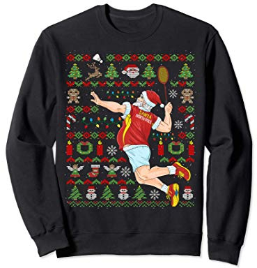 Ugly Christmas Badminton Federball Weihnachten Geschenk Sweatshirt