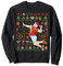 Ugly Christmas Badminton Federball Weihnachten Geschenk Sweatshirt