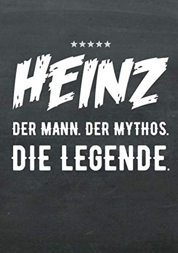 Buch-Kalender 2021 im Format A5 - Heinz, der Name, das Geschenk - Heinz, der Mann, der Mythos, die Legende: Kalenderbuch, Terminplaner und ... alle mit dem Namen Heinz, 1 Woche = 2 Seiten