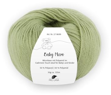PRO LANA Baby Micro - Farbe: Heu (75) - 50 g/ca. 155 m Wolle