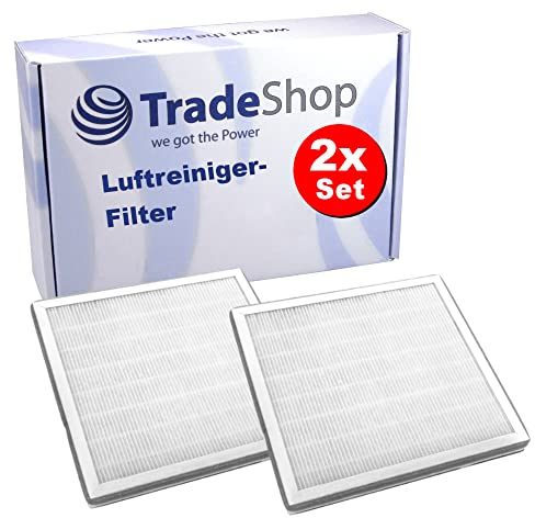 2x Trade-Shop Filter-Set (Vorfilter + HEPA-Filter + Aktivkohlefilter) für Beurer LR200 LR-200, LR210 LR-210 ersetzt 660.04 / Luftreiniger Luftwäscher