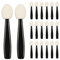 Eyeshadow Applicators, Pack of 20 Compact Disposable Brush Sponges, The Perfect Makeup, Arts and Crafts, DIY, Nail Art, Durable, Hygienic and Disposable (20 Pieces)