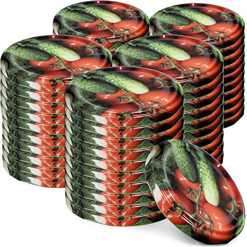 KADAX 50er Set Schraubdeckel TO66 ⌀ 66mm Gemüse – Twist-Off Ersatzdeckel für 235-900ml Einmach- & Marmeladengläser | Luftdicht & Spülmaschinenfest