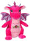 GIPSY Toys - Dragon sonore 20 cm Rose - Peluche pour Enfant - 071614