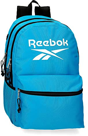 Reebok Boston Double Compartiment School Backpack Bleu 31x44x15 cms Polyester 20,46L