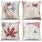 Boho Kissenbezug 40x40 cm 4er Set, Modern Abstrakt Kunst Mädchen Gesicht Blume Sofa Kissen Bezug Dekokissen Kissenbezüge Kissenhülle Waschbar Polyester Flachs Textil Outdoor Polster Kopfkissenbezug