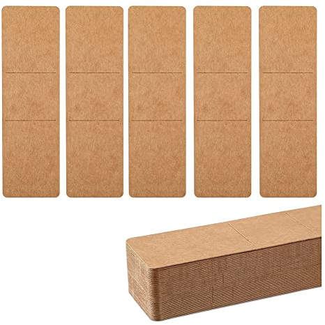 BOFLAX 200 Stück Lesezeichenhüllen Kunstharz Lesezeichen Halter DIY Lesezeichen Blank Display Karten für Lesezeichen Verpacken Geschenk Dekoration