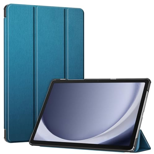 Fintie Hülle für Samsung Galaxy Tab A9 Plus 11 Zoll 2023, Ultradünne Kunstleder Schutzhülle mit Auto Schlaf/Wach Funktion Cover für Tablet A9+ SM-X210/X216/X218, Pfauenblau