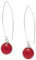 Handgefertigte Damen Ohrringe aus 925 Sterling Silber mit Natürlichen Edelsteinen - 12mm Kugel-Perlen Grün, Rot, Rosa, Lila, Weiß - Elegante Tropfen-Ohrringe (Facettierter Achat)