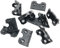 ITROLLE 10PCS Leg Feet Barbed Hinge Easel Back Stand Frame Easel Back Hinges Fits Picture Frame Or Tile Photo Frame Back Panel Buckle Cardboard Hinge, Black