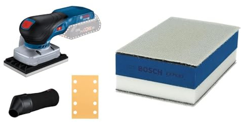 Bosch Professional 18V System ponceuse vibrante sans-fil GSS 18V-13 (1 plateau, 1 feuille abrasive) + 1x Expert Cale Dual Density