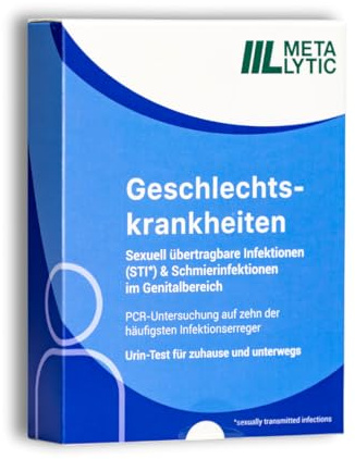 MetaLytic - XXL STI-Test 10-in-1 auf Geschlechtskrankheiten | deutsches Qualitätslabor | Urintest