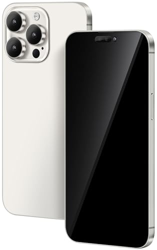 FufoneUS Anzeige gefälschte Spielzeug Telefon Handy Metallic Modell Nicht funktionierende Replik 1:1 Telefon für Phone 15 Pro gefälschte Spielzeug Handy (Fur 15 Pro Silber Schwarzer Bildschirm)