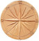 CBAM Rosa dei Venti Pannello Decorativo da Parete in Terracotta Italiana Interni Esterni Ø 36cm