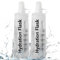 TXSN 250ml Soft Flask, Hydration Flask Foldable Water Bottle for Hydration Pack Vest and More, Clear Pack of 2