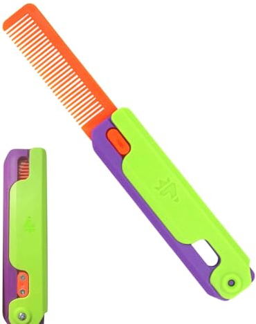 Moageme Comb, Retractable Portable Stress Relief Toy, Funny Sensory Toys, Cute Butterfly Comb for Women, ADD, ADHD,