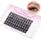 Faux Cils Individuels Naturel 0.07mm D Cornée 10-16mm Extension Cluster Volume Soie Cils DIY Faux Cils De Cils Facile À Appliquer À La Maison(D08)