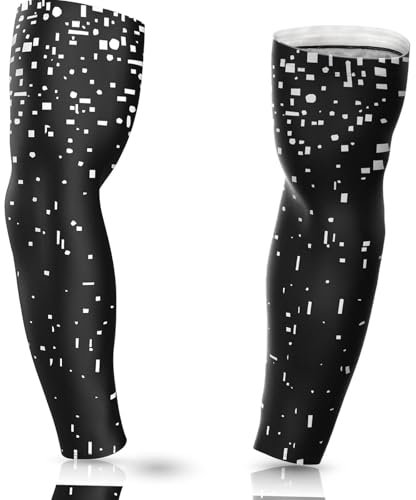 janhensy Brazo manga Gaming Esport Baloncesto: Armlinge Armsleeve Herren Anti Schweiß Superlight Tattoo White Schwarz Sommer Herren Damen Block groß-Vine9, Negro , S