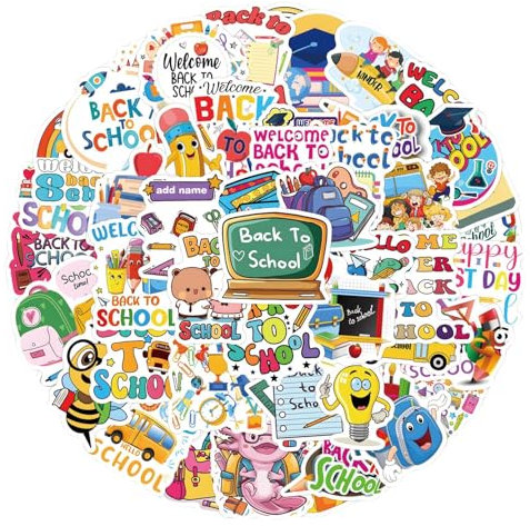 120 Stk Sticker Kinder Für Schüler, Kreative Aufkleber Zum Schulanfang, Kinder Sticker Set Schule, Lehrer Schulbedarf Einschulung Deko, Sticker Zum Basteln Schulanfang Einschulung Deko