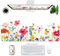 BLESWIN Mauspad, Büro Schreibtisch Matte, Anti-Rutsch-PU-Leder-Schreibtisch Blotter, Laptop-Schreibtisch-Pad, wasserdicht Schreibtisch Schreibunterlage für Büro, Haus, Gaming (Blume, 35,4 „x 15,7“)