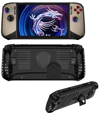 Custodia protettiva per MSI Claw 8 AI+ Gaming Handheld 8, custodia morbida per claw 8AI+ con supporto, antiurto e resistente alle cadute, nero