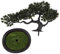 UPKOCH Bonsai-Ornamente Mini-Fake-Pflanzen Eingetopft Mini-Bonsai-Baum Künstlich Bonsai-Baum-imitat Dekoration Blätter Simulieren Fälschung Drinnen Gefälscht Simulation Für Büro Green PVC