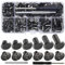 Pmueuff Tornillos de Encuadernación, 110 Piezas Juegos Remaches Tornillo de Encuadernacion M5 Tornillos de Chicago Metal, Remaches de Tornillo Remaches para Cuero para Bolsas, Collares, Mochila